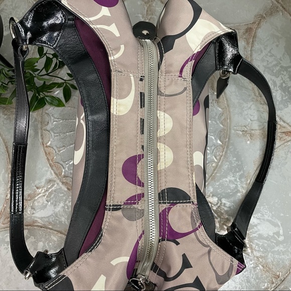 COACH SOHO OPTIC PRINT LARGE SIGNATURE LOGO HOBO F19444 SV/MULTICOLOR MSRP $398 - Picture 12 of 14